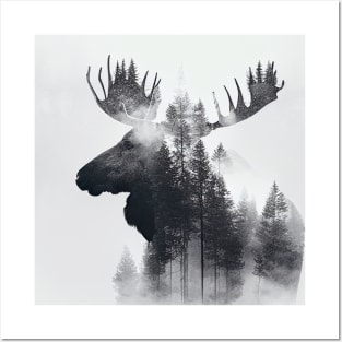 Moose Nature Outdoor Imagine Wild Free Posters and Art